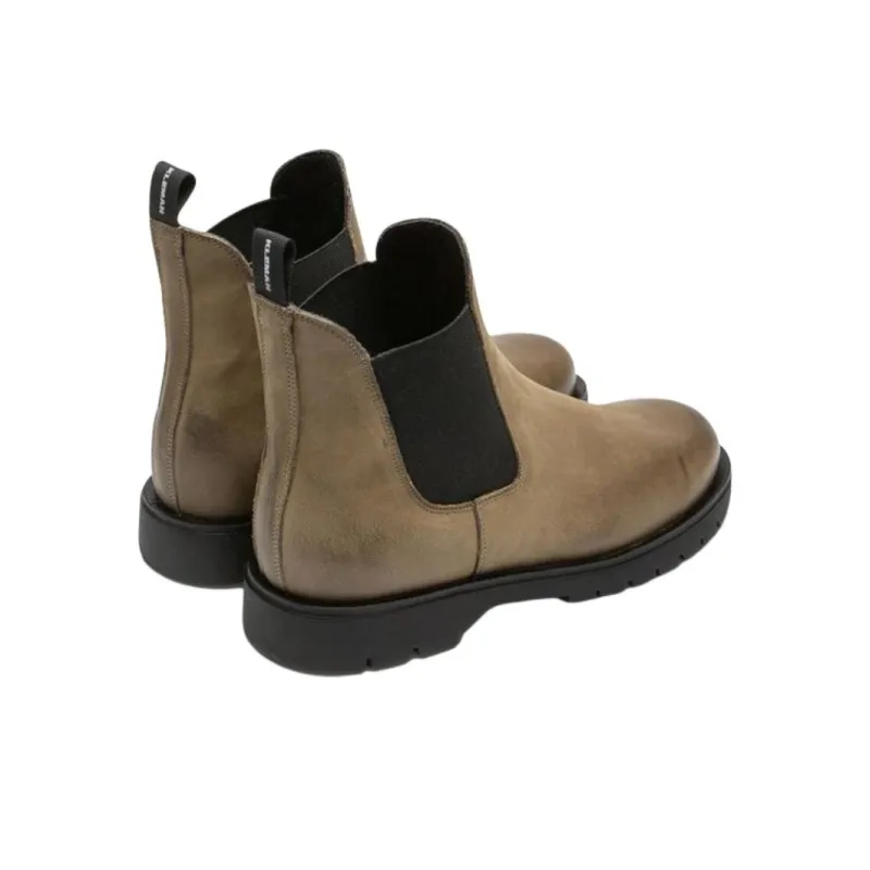 KLEMAN CLEON MANUFACTURE TONNANT VGT Chelsea Boots 2.5cm Men's Khaki-3