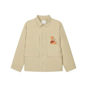 LACOSTE Auspicious Snake New Year Collection Puffer Jackets Men 02S/Milk Coffee