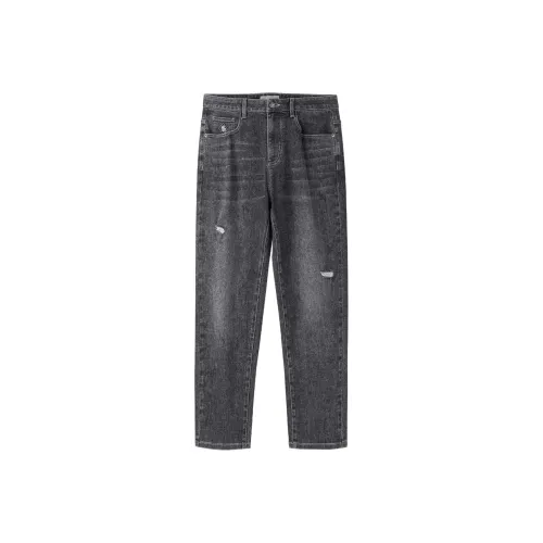 HLA Jeans Men Black Denim Gradient Medium 55