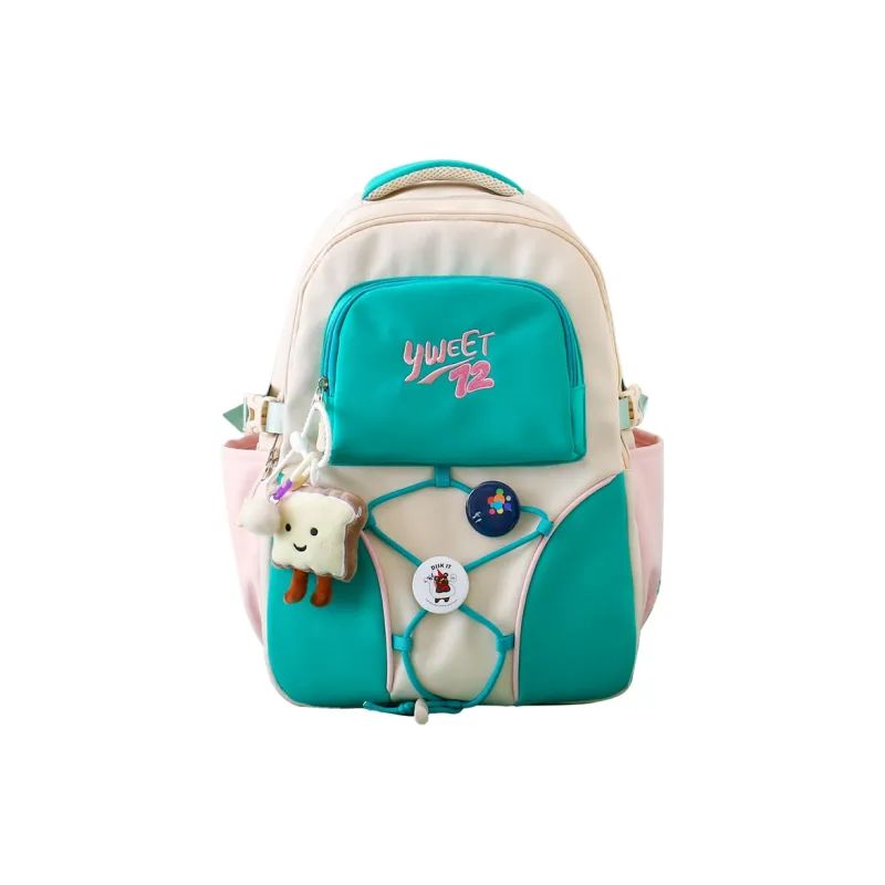 URBAN FOREST Nylon Backpack Women's Yellow/Green/Brown/Black-6