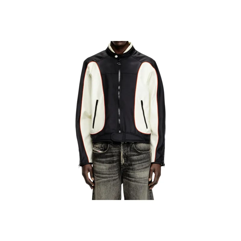 DIESEL J Blink A Piping Biker Jacket-1