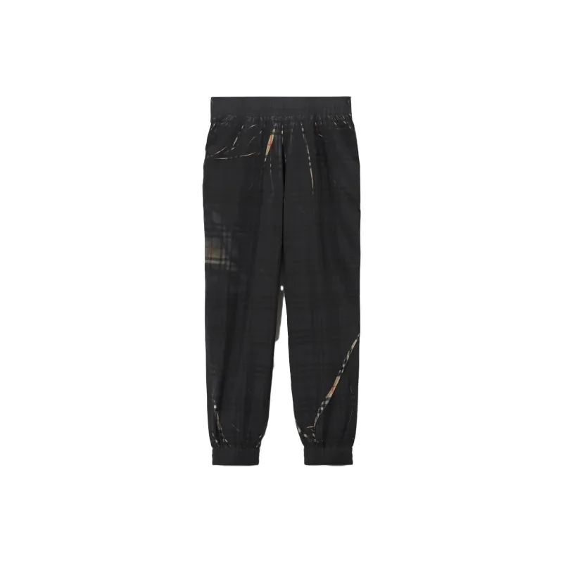 Burberry Sliced Check Jogging Pants-0