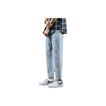 Tonlion Jeans Men Light Denim Blue