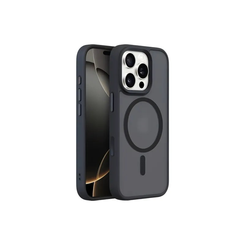 Wei Xin Acrylic Material Skin Touch Matte Magnetic Phone Cases Compatible With IPhone 16/15 Pro Max/Apple 13/14 Pro/Max-1
