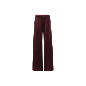 Reebok Wide-Cut Track Pants Knitted Sports Pants Unisex Dark Red