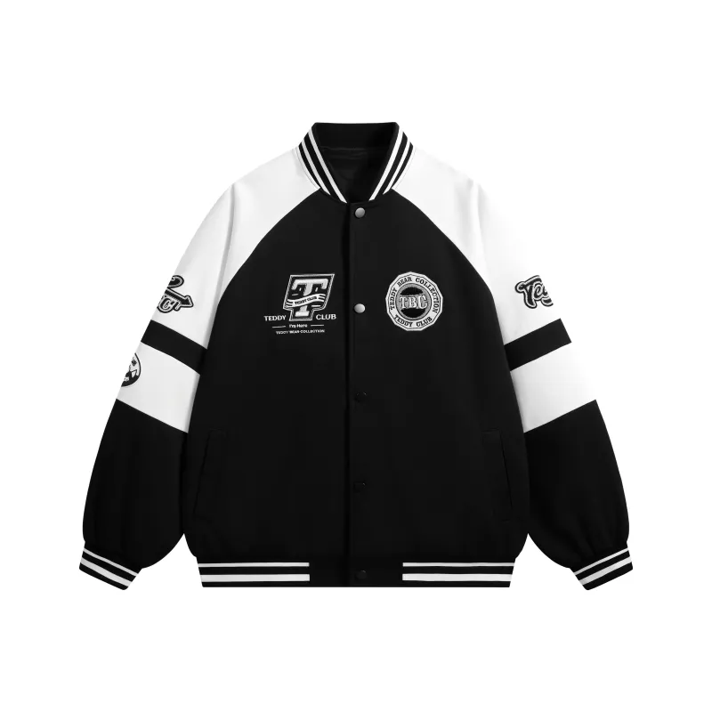 Teddy Bear Collection TEDDY College Series Baseball Jacket Coat Unisex-0