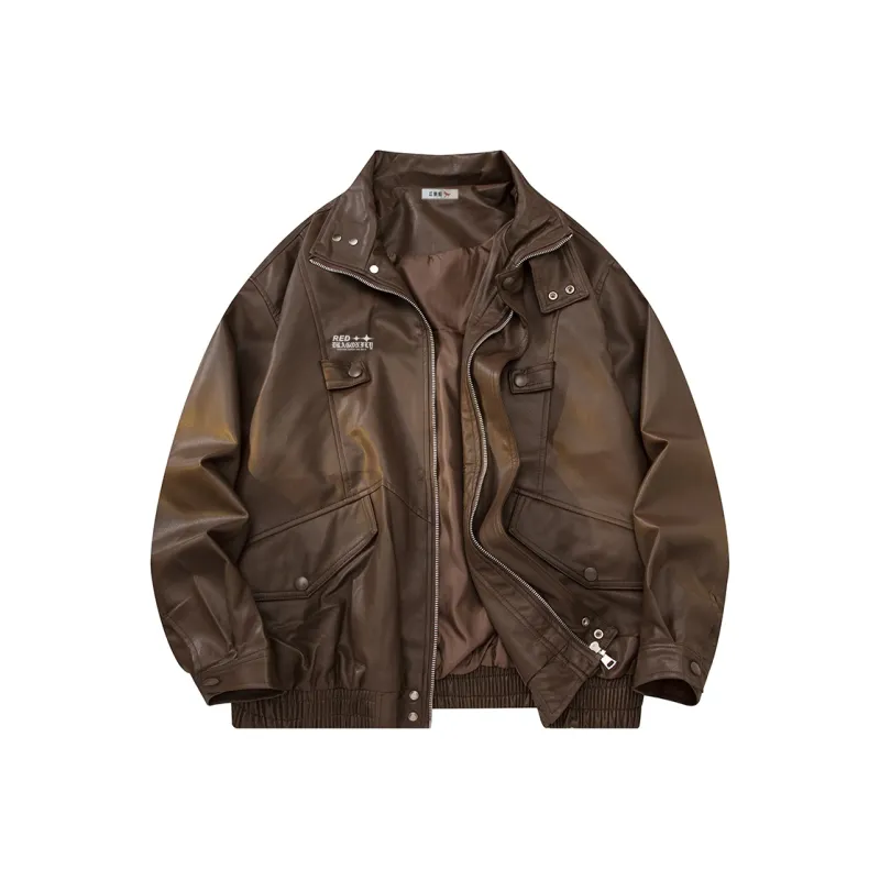 RED DRAGONFLY Leather Jacket Unisex-6