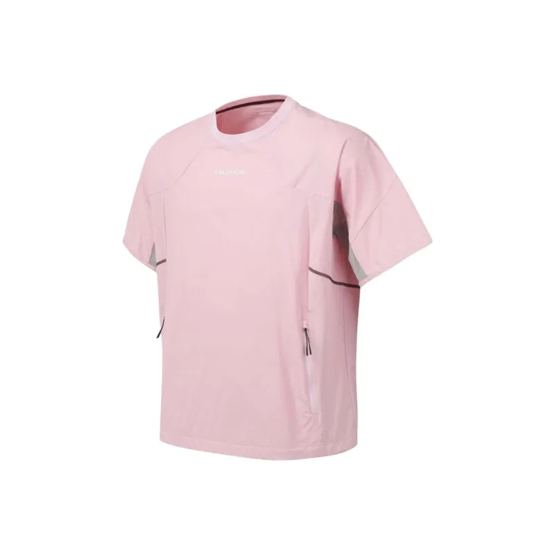 SALOMON UNI T Shirt Unisex Light Pink-2