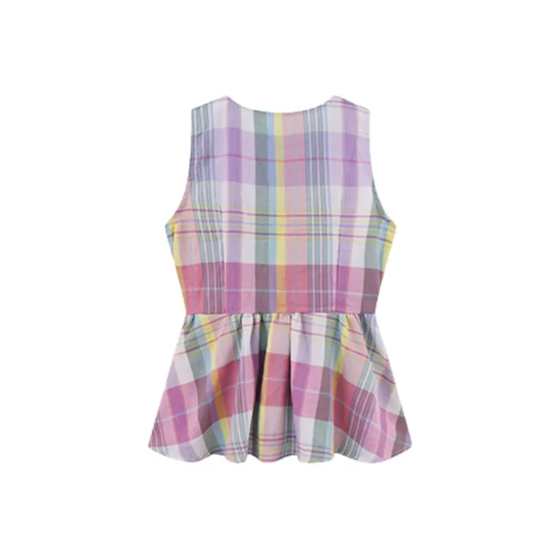 YGPRW Tank Top Women's Multicolor Plaid-1