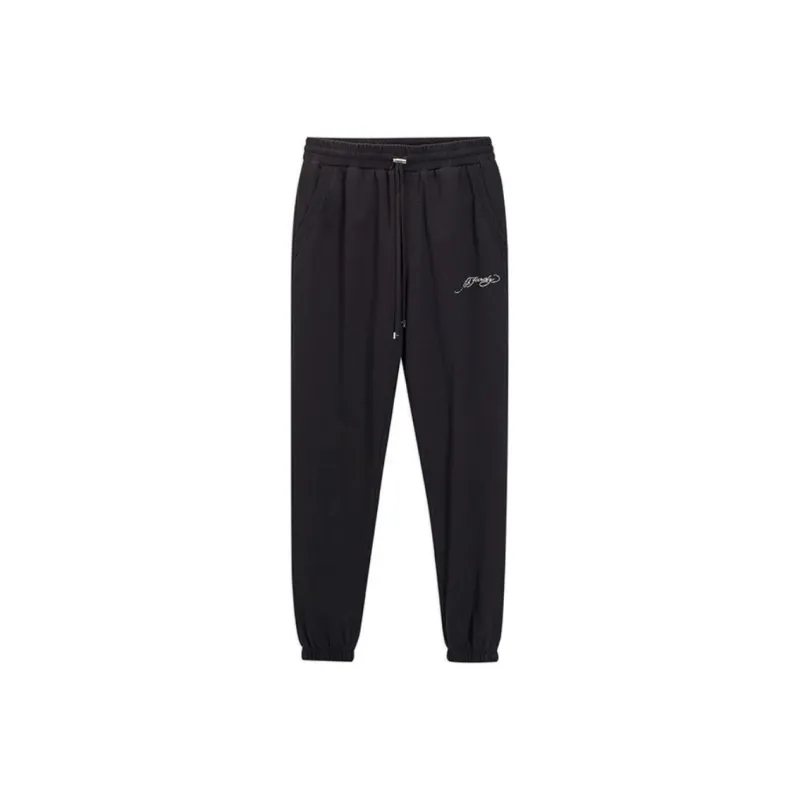 Ed Hardy SS24 Knitted Sports Pants Unisex Black-0