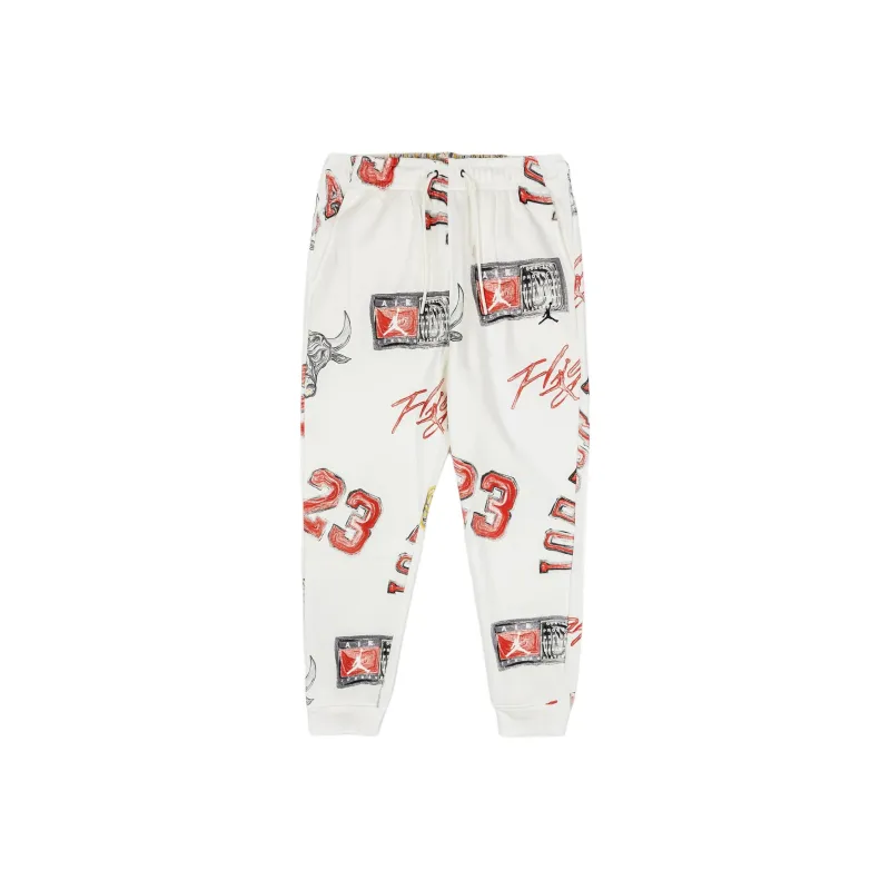 Jordan Brooklyn Fleece Knitted Sports Pants Men's Sail White-0