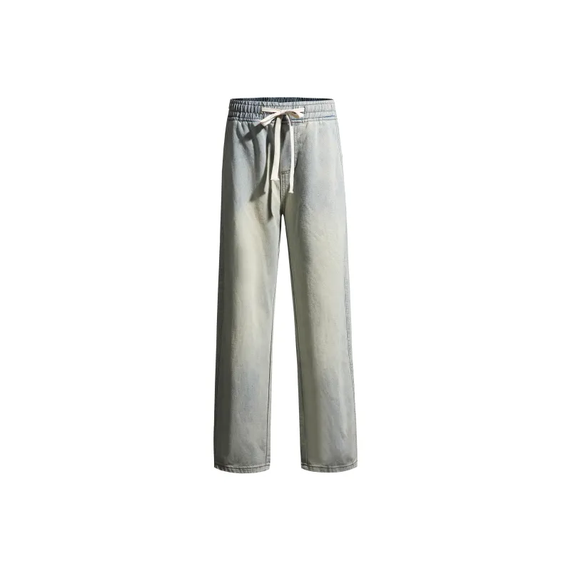 JUNGLE PANDA Jeans Unisex Distressed Gray-14