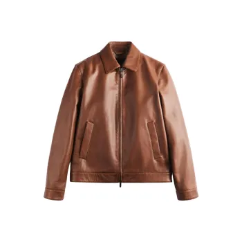 TOD'S Leather Shirt Jacket