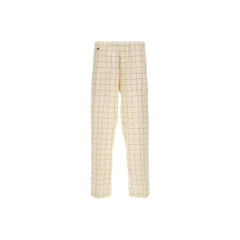 UNDERCOVER Windowpane print Wide leg Trousers