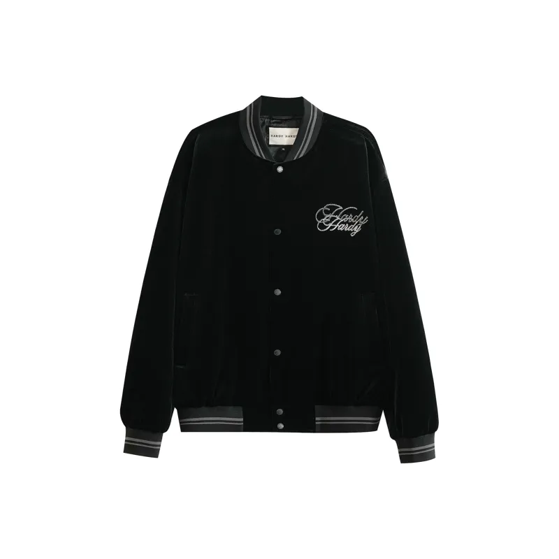 HARDY HARDY Baseball Jacket Unisex Black-0