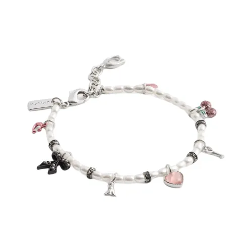COACH Brass Plated Bracelets Women's White