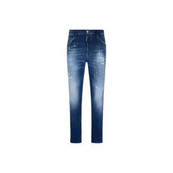 DSQUARED 2 DSQ2 Ripped Distressed Straight Leg Jeans