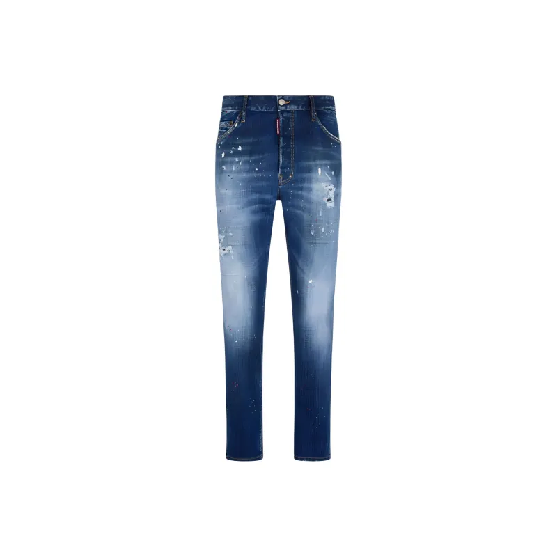 DSQUARED 2 DSQ2 Ripped Distressed Straight Leg Jeans-0
