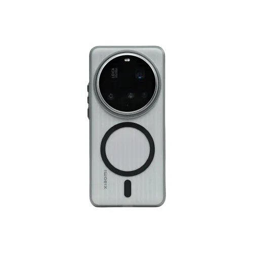 PENGKEXING PC Material Anti Slip Corrugated Magnetic Phone Cases Compatibility With Xiaomi 15 Ultra/14/13 Solid Color