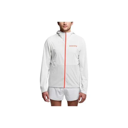 Saucony Hurricane Waterproof Jackets Coats Men's Cloud White