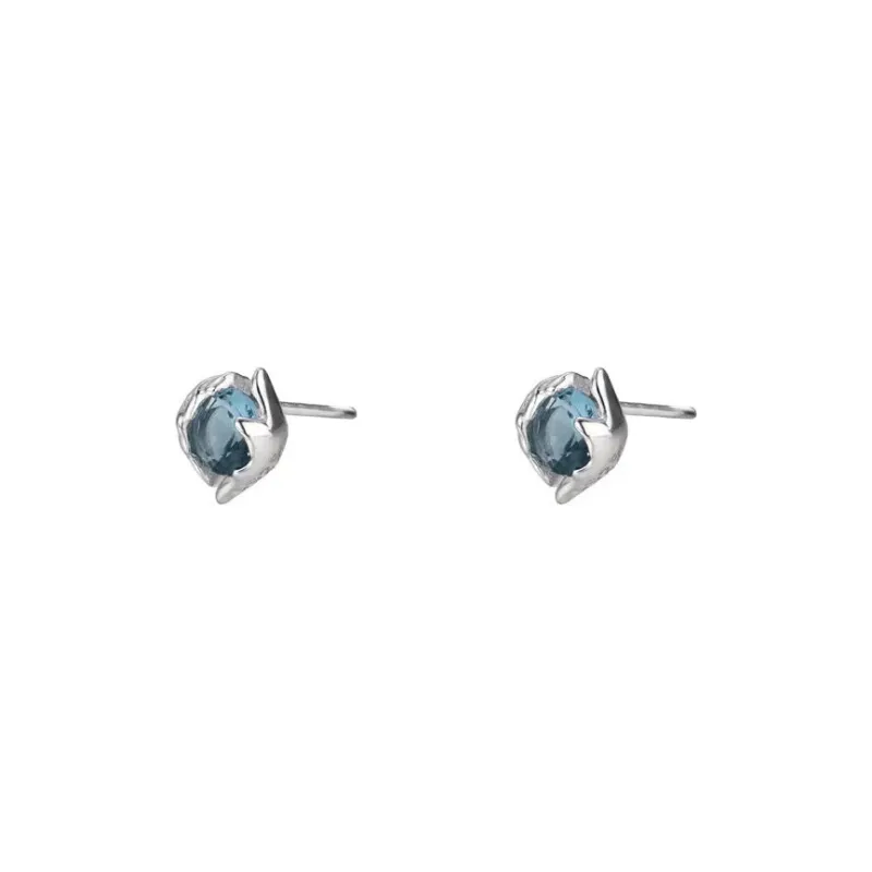 OGDAID S925 Silver Stud Earrings Men's-0