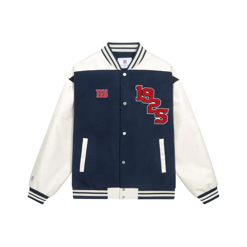 NFL Baseball Jacket Unisex Navy Blue-0