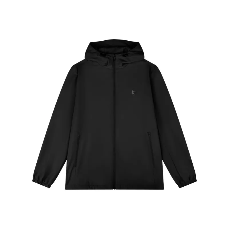 QIAODAN Trench Coat Men's Black-0