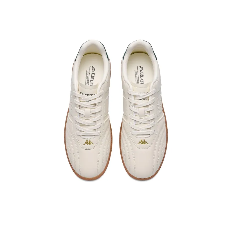 Kappa Back to Back Anti Slip Wear Resistant Low Top Skateboard Shoes Unisex Classic White-3