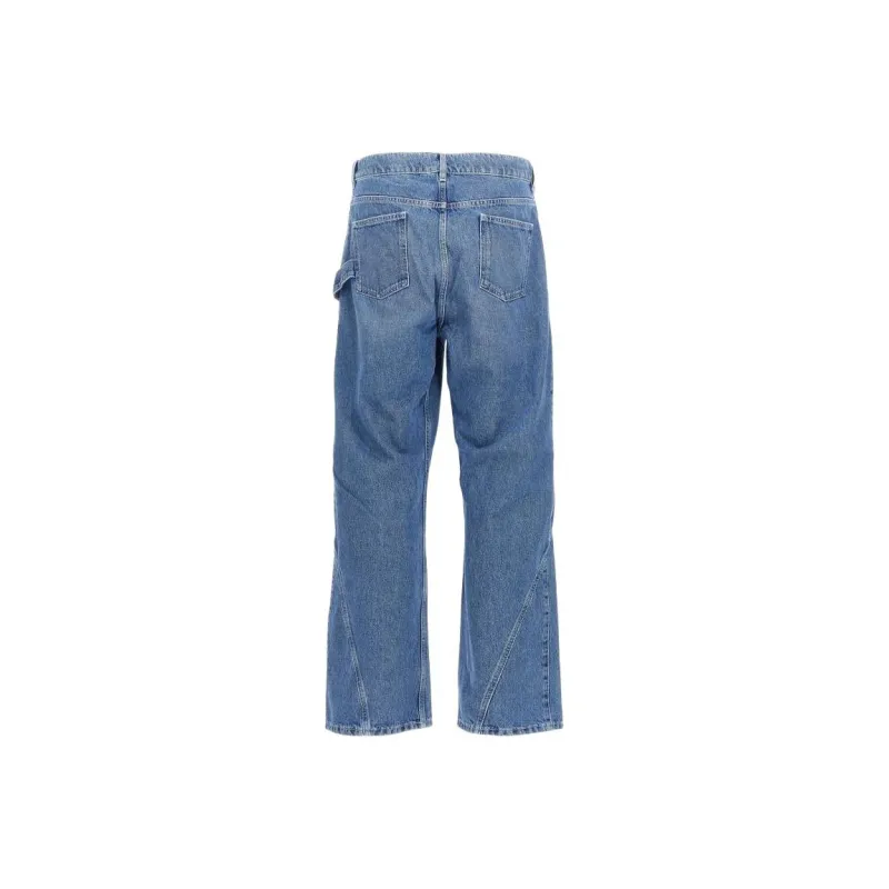 JW Anderson Logo Patch Twisted Jeans-0