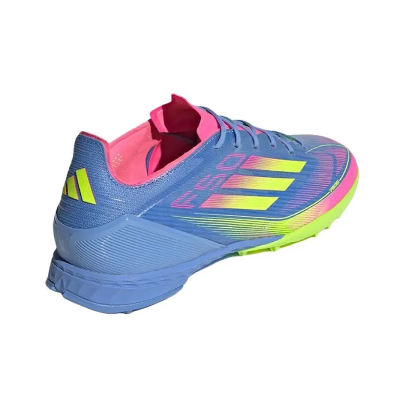 Adidas F50 PRO TF Rubber Broken Studs Anti Slip Wear Resistant Soccer Shoes Unisex Blue Pink-3