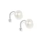 8mm Freshwater Pearl Stud Earrings[999 Fine Silver]