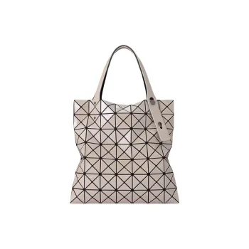 ISSEY MIYAKE Prism Polyvinyl Chloride Resin Tote Bag, Shopping Bag, Shoulder Bag, Handbag Women's Taupe