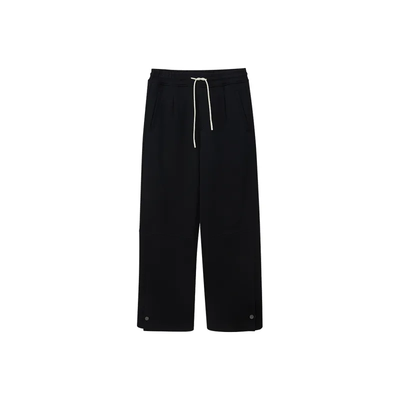 NANS STUDIO Straight Thickened And Fleece Lined Casual Pants Men's-6