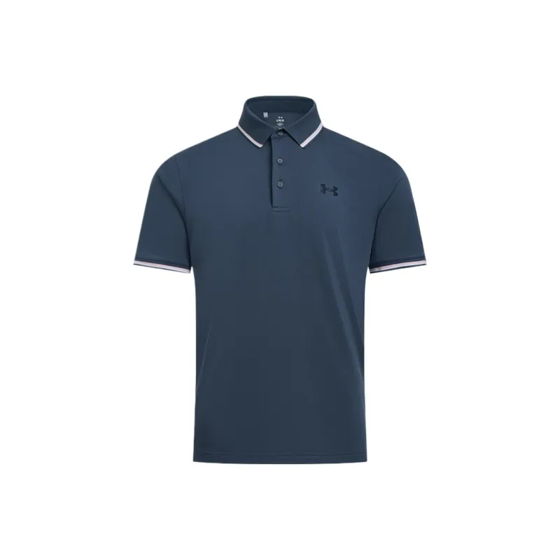 Under Armour Playoff 3.0 Polo Shirt Men's Blue Gray-0