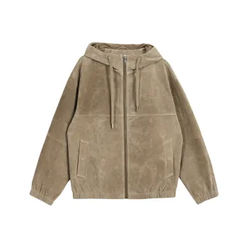 JACK JONES· Leather Jacket Men's Khaki