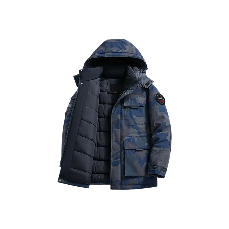 Jeep Keep Warm And Windproof Windbreaker Jacket Puffer Jacket Unisex-6