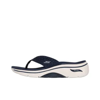 Skechers GO Walk Arch Fit 2.0 Rubber Sole Abrasion Resistant Slip Resistant Flip Flops Women's Marine Blue