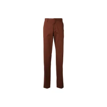 Zzegna SS23 Casual Pants Men's Brick Red