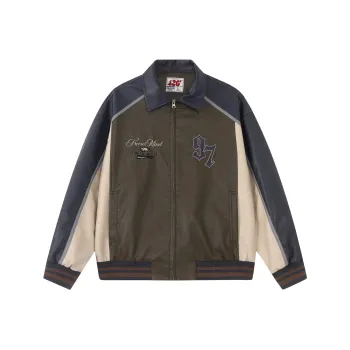 F426 Baseball Jacket Unisex Navy Blue