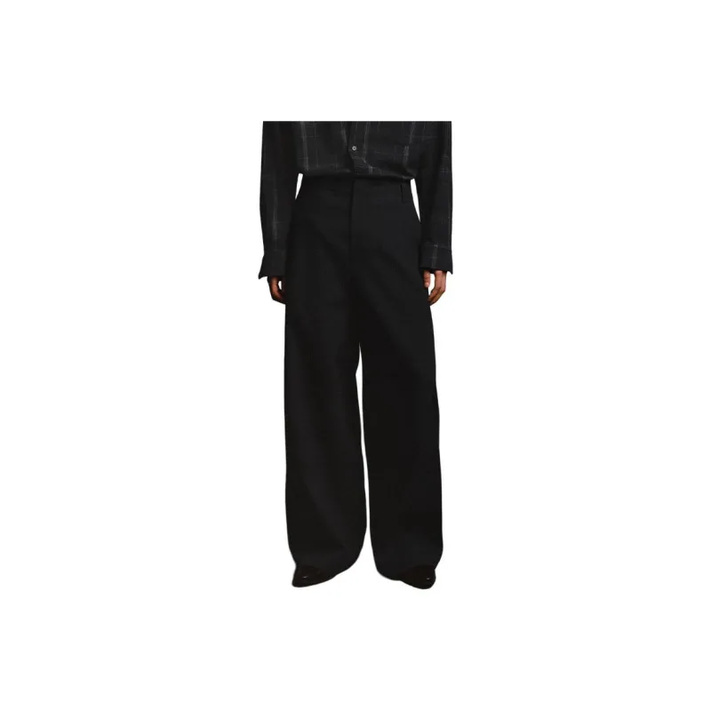 OPICLOTH Casual Pants Unisex Black-0
