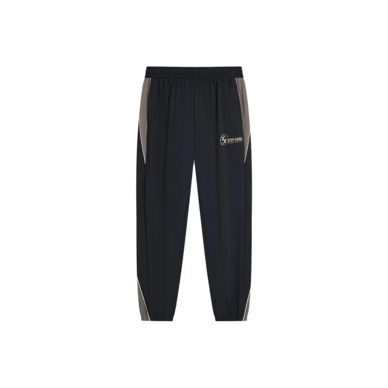 XTEP Knitted Sports Pants Men's Jet Black-0