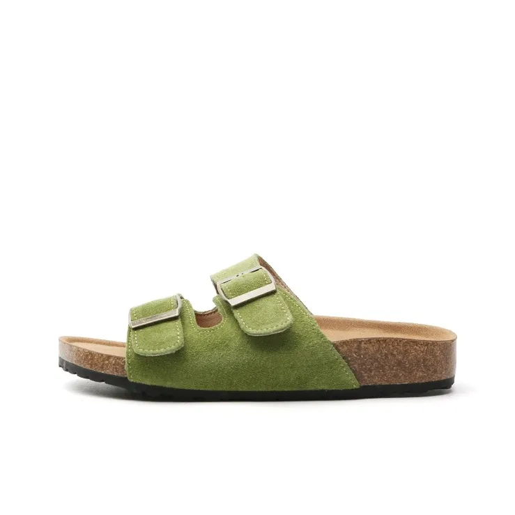 STELLA WEISZ Cork Sole Slip Resistant Abrasion Resistant Slide Slippers Women's-6