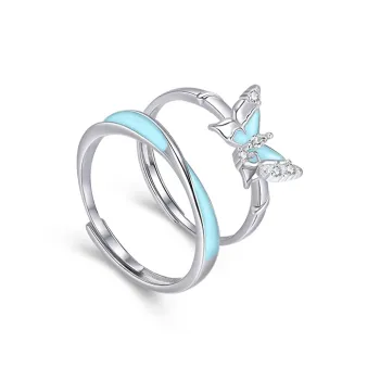 SINO GEM S925 Silver Rings Unisex