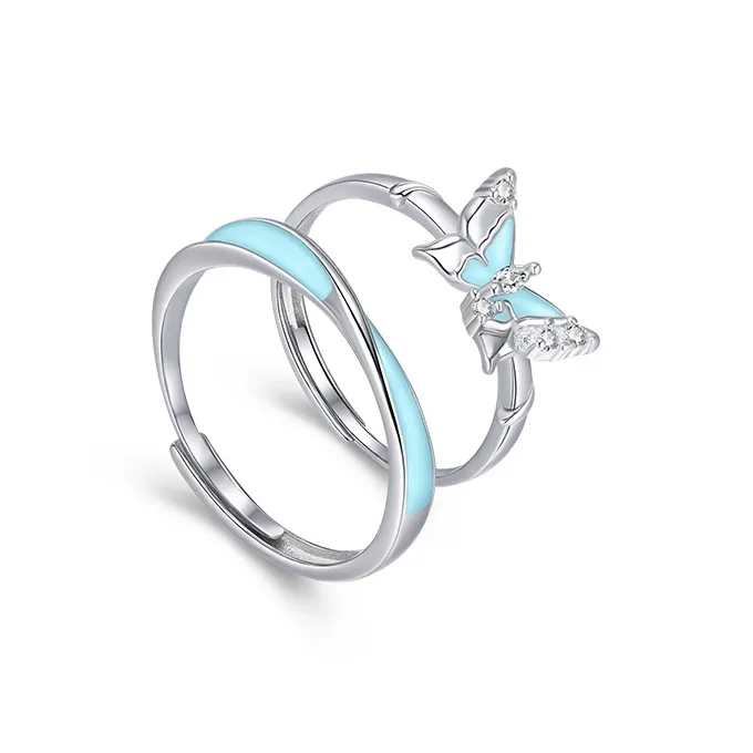 SINO GEM S925 Silver Rings Unisex-1