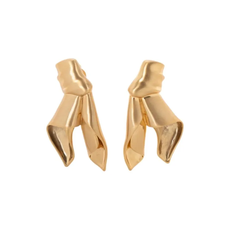 CULT GAIA Brass Clip on Earrings-0