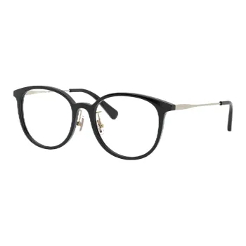 COACH Alloy Irregular Shape Eyeglass Frames Women's Black