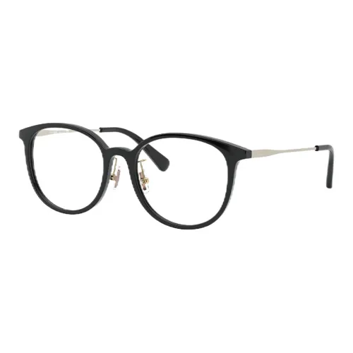 COACH Alloy Irregular Shape Eyeglass Frames Women's Black