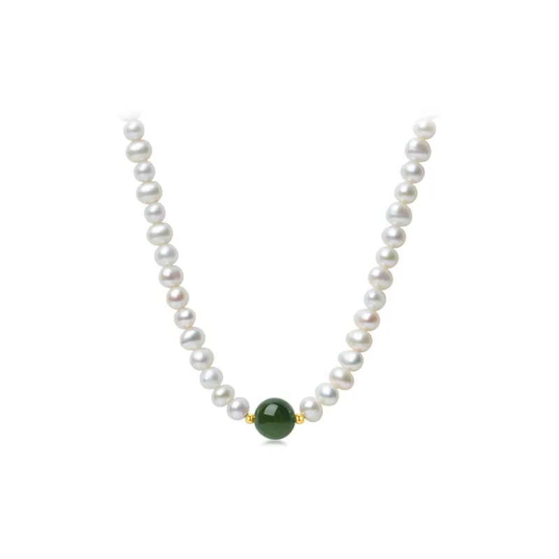 QIANCHANG Pearl Necklaces Women's-0