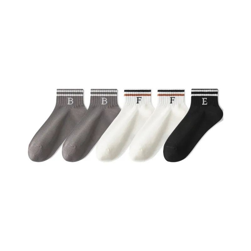 Cotton Gene Ankle Socks Men's 5 Pack-7
