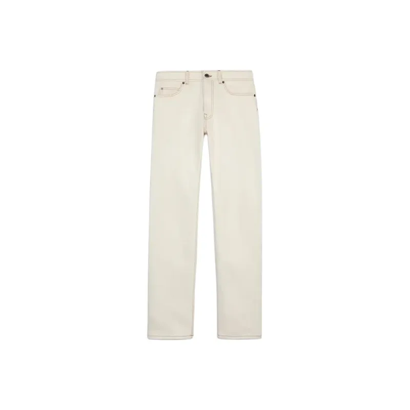 TOD'S Logo Patch Straight Leg Jeans-0